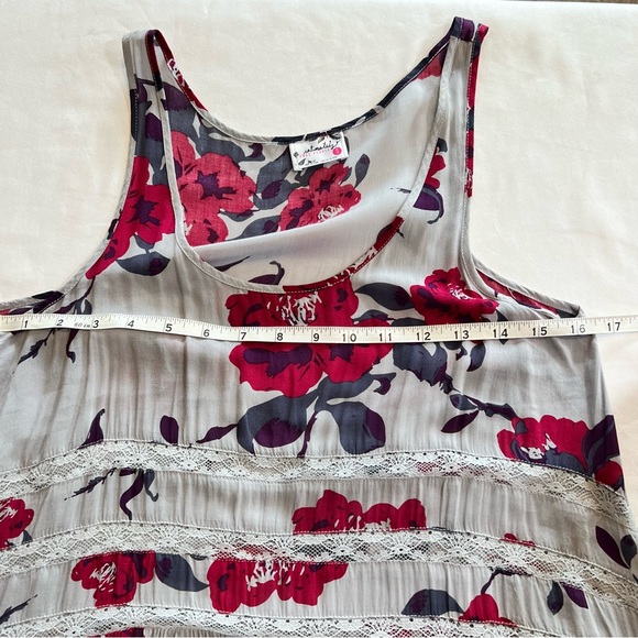 πHPπ Free People Intimacy Voile and Trapeze Slip Lace Floral Dress Size XS - Picture 12 of 15